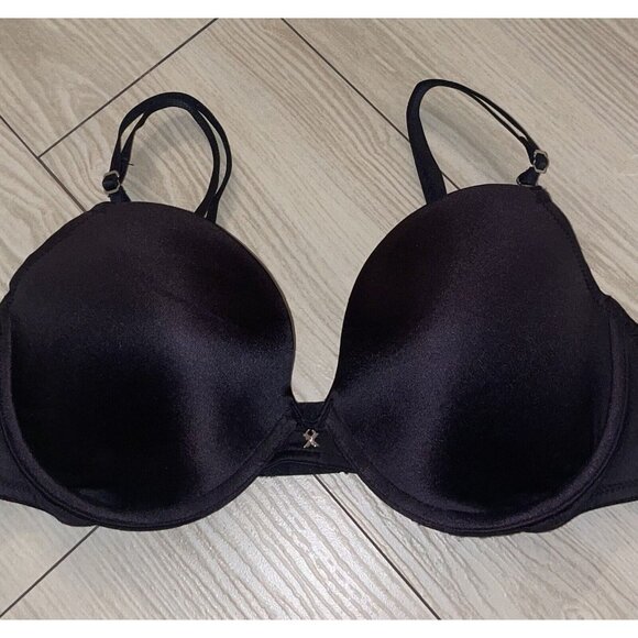 Fredericks of Hollywood Exxtreme Bra Lined Underwire Womens 36B Black New Nwt - Picture 3 of 7